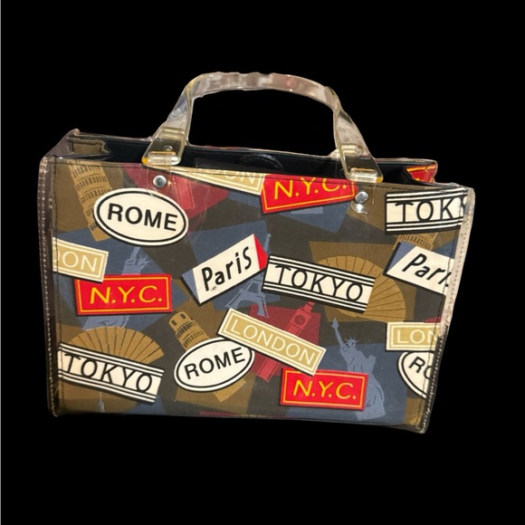 Stylish Multicolor Tote Handbag - Picture 2 of 7